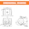 Buyers Products 125 Gallon Storage Tank with Legs - 48x36x28 Inch 82123949 - alternate 3